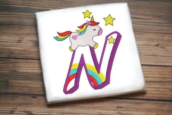 Reviewing the Unicorn Rainbow Letter N Design