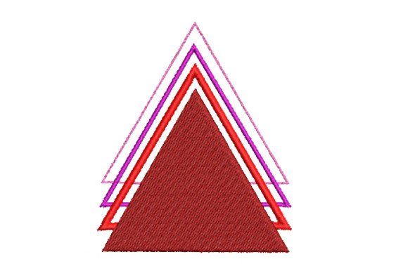 Triangular Pyramid: A Fresh Accent for Embroidery