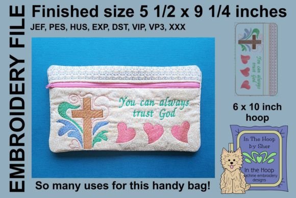 Trust God Cross Zipper Bag: A Designer’s Review